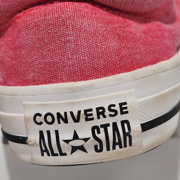 Converse All Star Pink Canvas Low‎ Top Sneakers Women's Casual Shoes - Picture 5 of 7